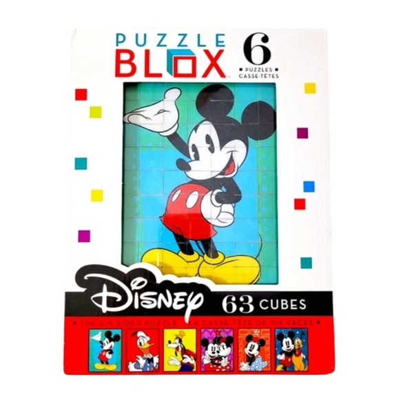 Brainwright Disney Puzzle Blox ~ 6-Sided Puzzle ~ 63 Cubes ~ Ages 8+ - Picture 1 of 3